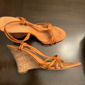 Orange sandals